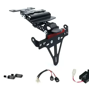 alpha Technik Kennzeichenhalter-Blinker-Kit passend für Kawasaki Z H2 ab 2020 (Hinten) Finale Aktion