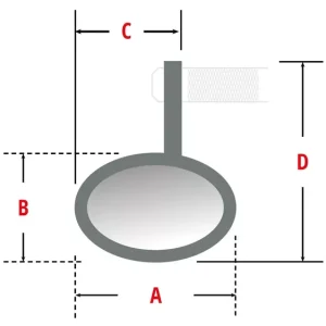 HIGHSIDER pro Lenkerendenspiegel Conero Schwarz Kurz (1Stck.) Top-Seller