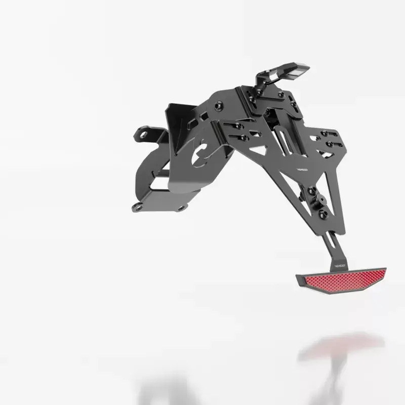 HIGHSIDER PRO Kennzeichenhalter Akron-RS Pro mit LED Kennzeichenleuchte Zertifiziert