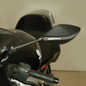 Letzte Chance HIGHSIDER Torezzo Verkleidungsspiegel Schwarz mit LED Sequenzblinker (Paar)