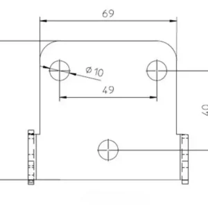Direktkauf HIGHSIDER Universalhalter Typ 3 schwarz – Kennzeichenhalter Motorrad