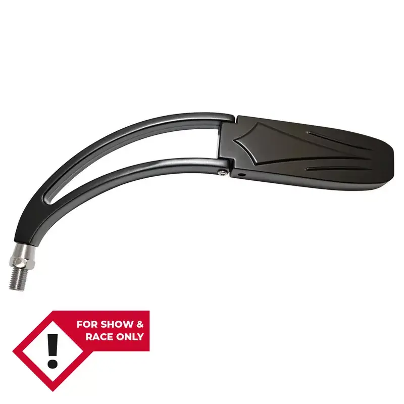 Must-Have SHIN YO Chopper-Spiegel Sturgis 2 links schwarz, passend für Harley Davidson