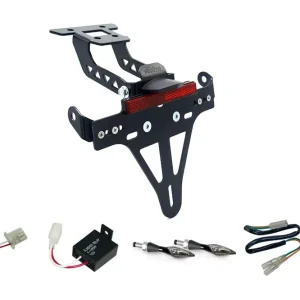 Kennzeichenhalter-Blinker-Kit X-LED passend für Kawasaki Ninja 400 ab 2018 / Z400 ab 2019 (Hinten) Preisknaller