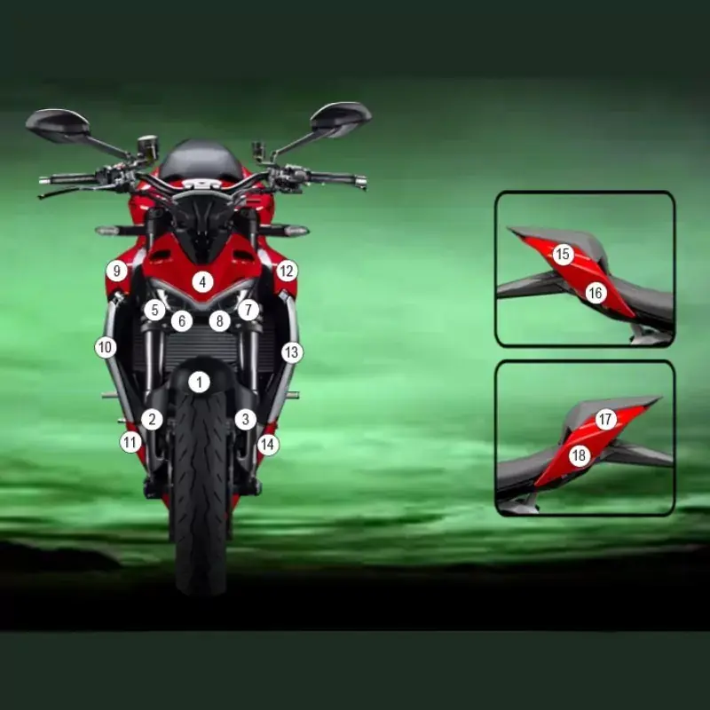 Jetzt Kaufen Eazi-Grip Steinschlagschutz glänzend passend für Ducati Streetfighter V2
