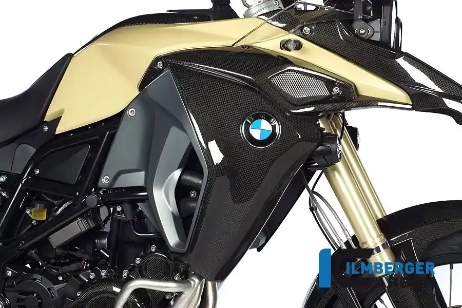 Ilmberger Carbon Wasserkühlerabdeckung rechts passend für BMW F800GS Adventure Neue Kollektion