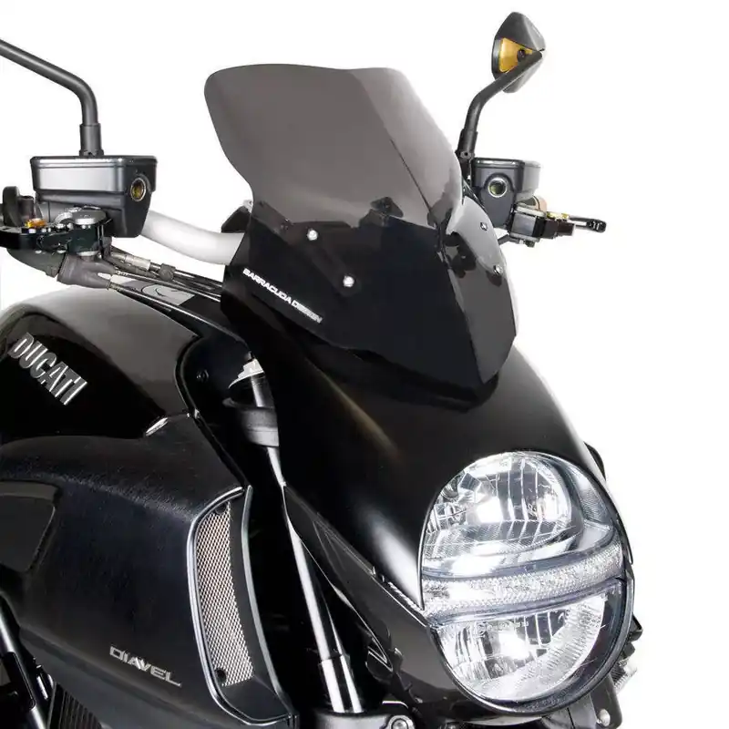 Wochenendangebot Barracuda Windschild Aerosport Plexiglas passend für Ducati Diavel 2014-