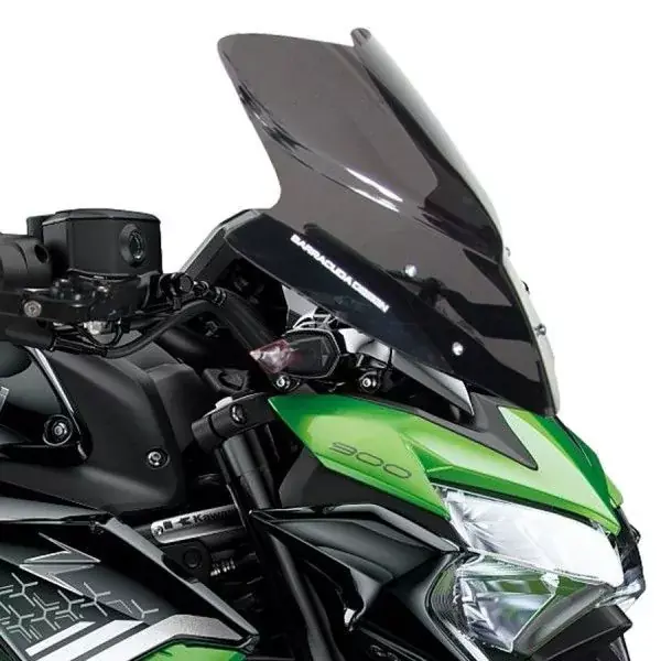 Kracherpreis Barracuda Windschild Aerosport Plexiglas schwarz passend für Kawasaki Z900