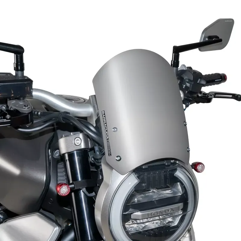 Sonderangebot Barracuda Windschild Aerosport Aluminium Silber passend für Moto Guzzi V7 III