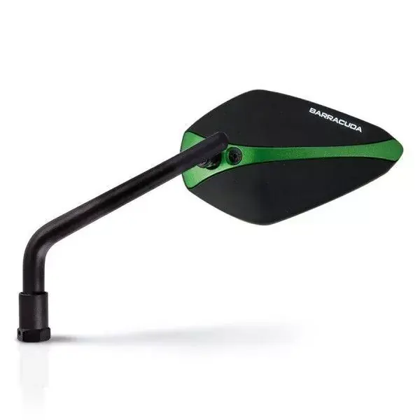 Barracuda Aluminium Rückspiegel Einsatz für A-Version Spiegel in Grün Neu