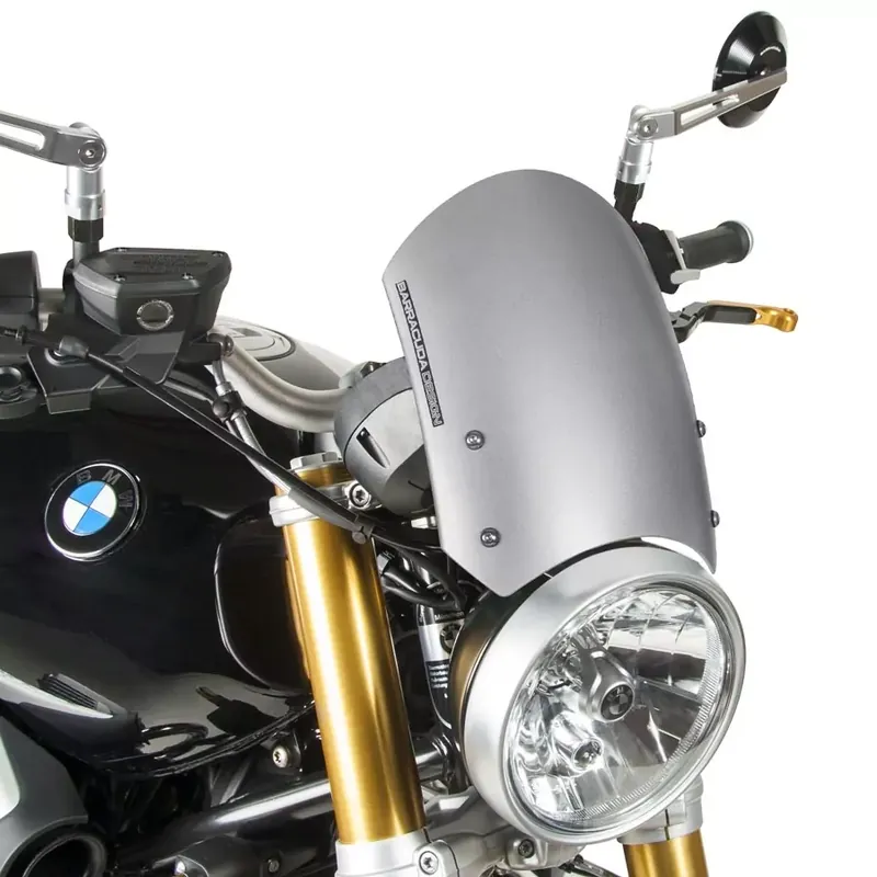 Neuheit Barracuda Windschild Aerosport Aluminium silber passend für BMW RnineT