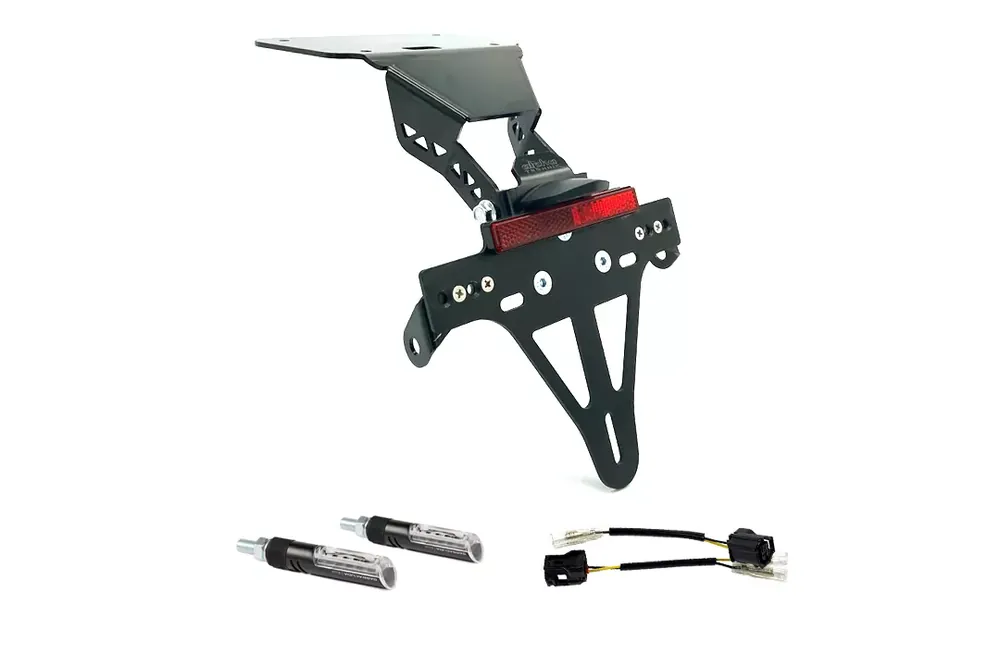 alpha Technik Kennzeichenhalter-Blinker-Kit IDEA passend für Yamaha YZF-R3 / MT03 (Hinten) Heißes Angebot