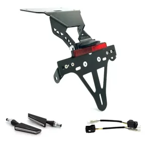 alpha Technik Kennzeichenhalter-Blinker-Kit SQ-LED Lauflicht passend für Yamaha YZF-R3 / MT03 Neue Ware