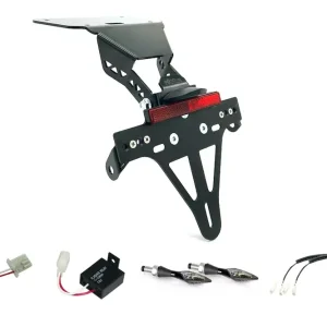 alpha Technik Kennzeichenhalter-Blinker-Kit X-LED passend für Yamaha YZF-R3 / MT03 2016-2019 (Hinten) Heißes Angebot