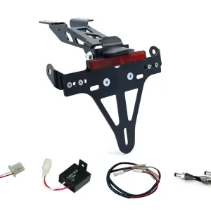 Bestpreis alpha Technik Kennzeichenhalter-Blinker-Kit X-LED passend für Yamaha MT125 ab Modelljahr 2020 (Hinten)