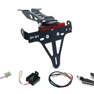 alpha Technik Kennzeichenhalter-Blinker-Kit SQ-LED passend für Yamaha MT125 ab 2020 (Hinten) Heißes Angebot