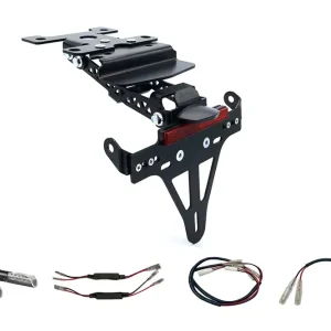 Bestseller alpha Technik Kennzeichenhalter-Blinker-Kit passend für Yamaha Tenere 700 (Hinten)