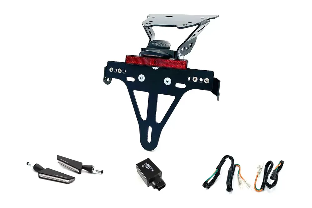 Kennzeichenhalter-Blinker-Kit BSQN passend für Honda NC700S/750S ab Modelljahr 2012 (Hinten) Top-Angebot