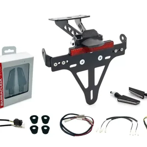 alpha Technik Kennzeichenhalter-Blinker-Kit SQ-LED passend für Yamaha MT-07 RM33 / RM34 ab 2021 Ausverkauf