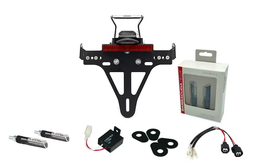 Kennzeichenhalter-Blinker-Kit passend für Kawasaki Z900RS (ZR900C, ZR900K) Top-Angebot