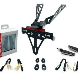 Bestpreis Kennzeichenhalter-Blinker-Kit SQ-LED passend für Honda CB650R / CBR650R ab Modelljahr 2021