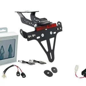 alpha Technik Kennzeichenhalter-Blinker-Kit X-LED passend für Kawasaki Z H2 ab Modelljahr 2020 Super-Preis