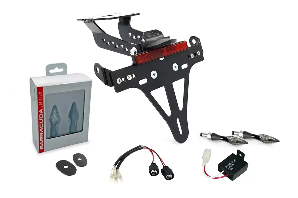 alpha Technik Kennzeichenhalter-Blinker-Kit X-LED passend für Kawasaki Z900 ab Modelljahr 2020 Must-Have