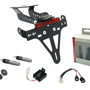 Must-Have alpha Technik Kennzeichenhalter-Blinker-Kit passend für Kawasaki Z900 ab 2020