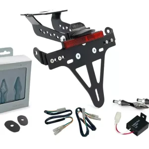 alpha Technik Kennzeichenhalter-Blinker-Kit X-LED passend für Kawasaki Z900 (2017-2019) Must-Have