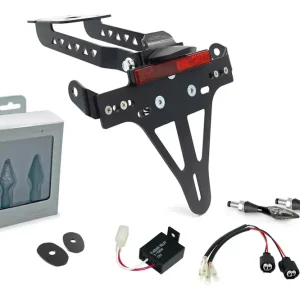 alpha Technik X-LED Kennzeichenhalter-Blinker-Kit passend für Kawasaki Z650 & Ninja 650 ab Modelljahr 2020 Kracherpreis