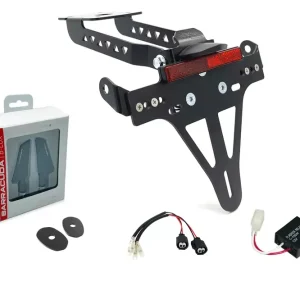 alpha Technik Kennzeichenhalter-Blinker-Kit SQ-LED passend für Kawasaki Z650 & Ninja 650 ab 2020 Kostenloser Versand