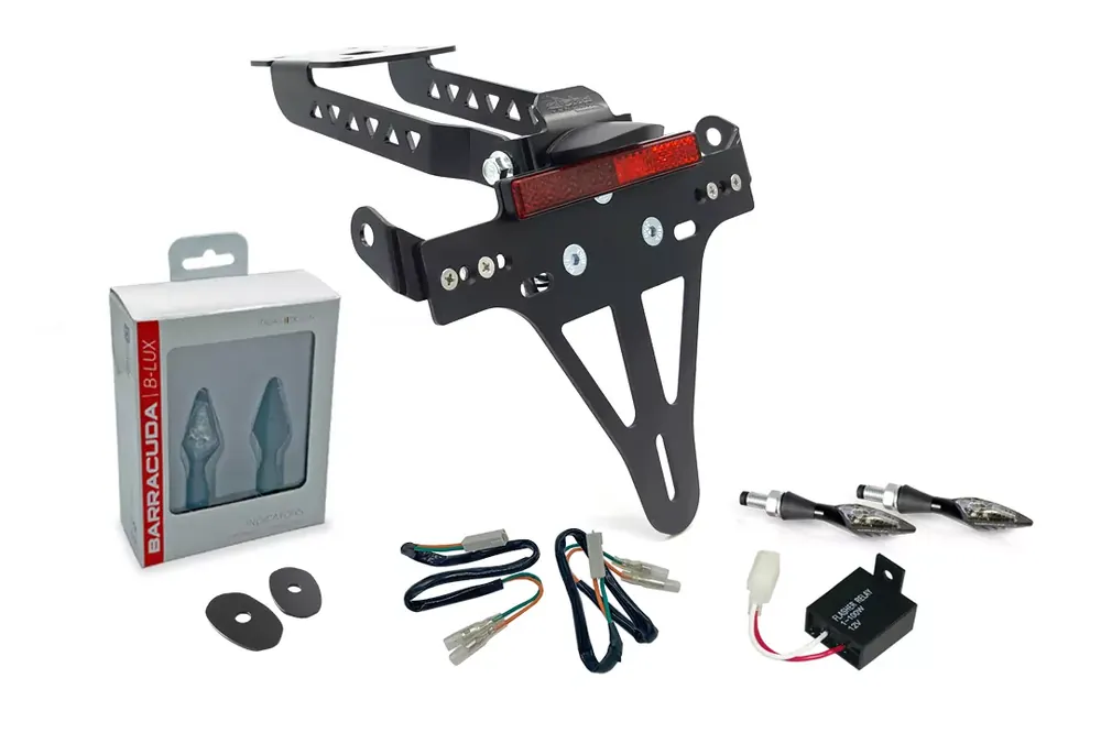 alpha Technik Kennzeichenhalter-Blinker-Kit X-LED passend für Kawasaki Z650 & Ninja 650 (2017–2019) Sichere Zahlung