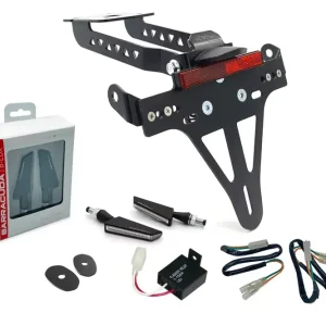 alpha Technik Kennzeichenhalter-Blinker-Kit SQ-LED passend für Kawasaki Z650 und Ninja 650 (2017-2019) Abverkauf