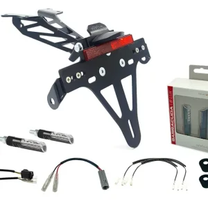 alpha Technik Kennzeichenhalter-Blinker-Kit passend für Yamaha Tracer 700 ab Modelljahr 2020 Neue Ware