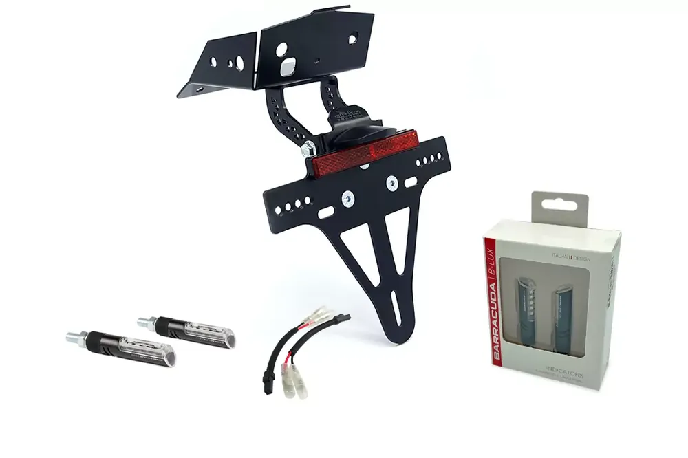 alpha Technik Kennzeichenhalter-Blinker-Kit passend für KTM 690 SMC R ab Modelljahr 2019 Top-Preis