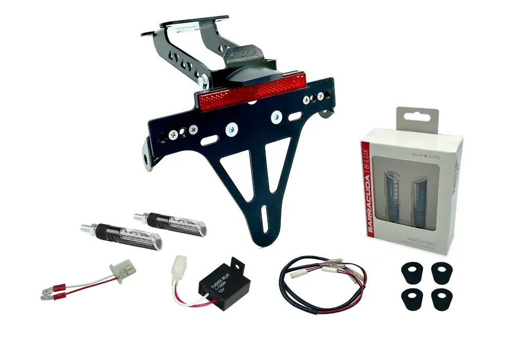 alpha Technik Kennzeichenhalter-Blinker-Kit passend für Yamaha YZF-R125 ab 2019 Neuheit