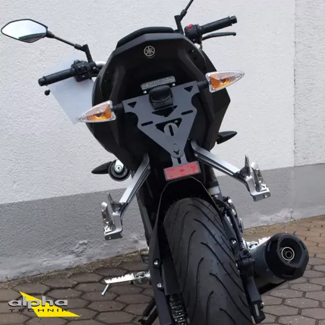 alpha Technik Kennzeichenhalter passend für Yamaha MT-125 Typ RE11 Modelljahr 2014- Saisonangebot