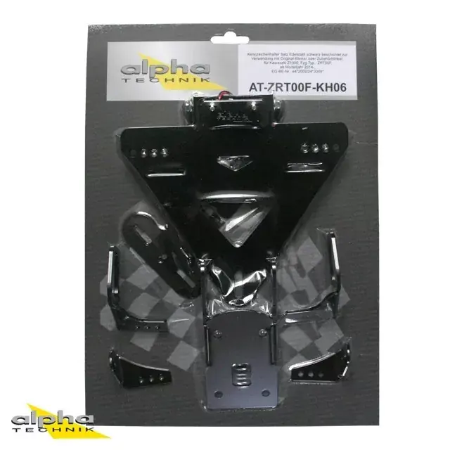alpha Technik Kennzeichenhalter passend für Kawasaki Z1000 ZRT00F 2014- Schneller Versand