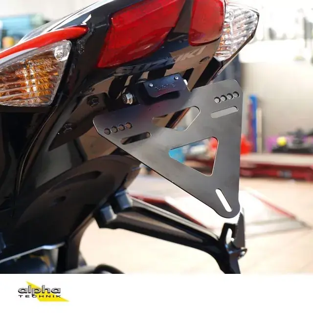 Top-Seller alpha Technik Kennzeichenhalter passend für Suzuki GSX-R600/750 Typ WVCW Modelljahr 2008-2010