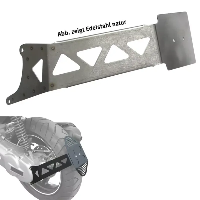 alpha Technik Kennzeichenhalter schwarz passend für Roller mit liegendem Minarelli Motor Sale