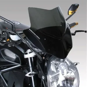 Zertifiziert Barracuda Windschild Aerosport passend für MV Agusta Brutale 920 / 1090RR / 675 / 800