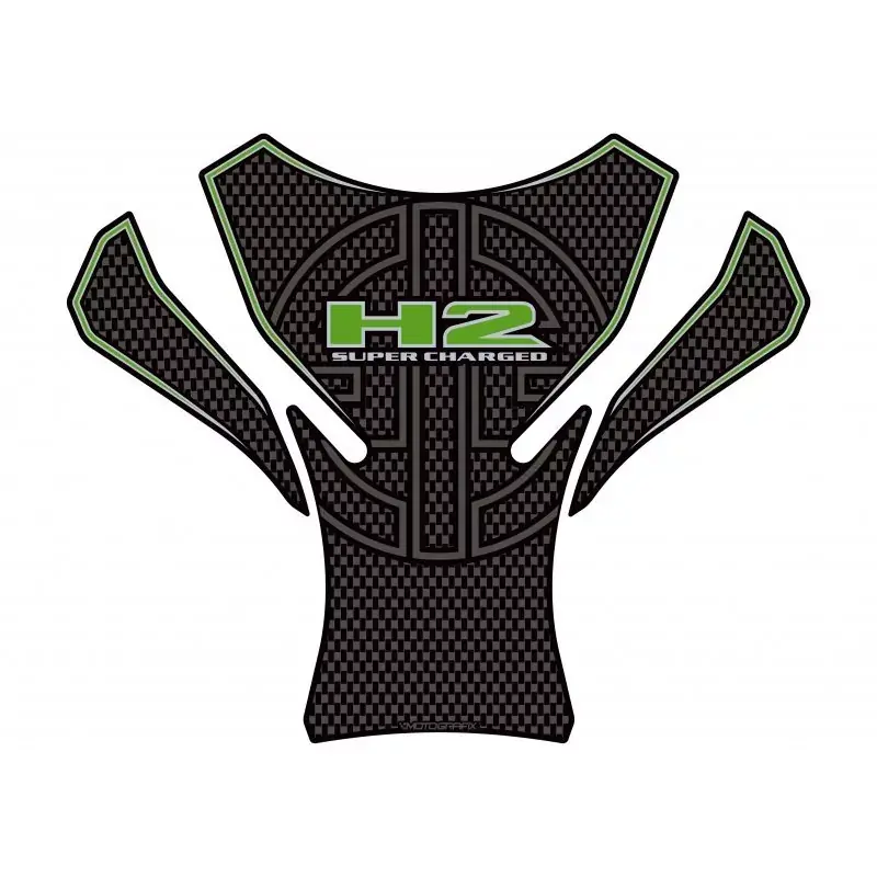 Finale Aktion Motografix 3D Gel Tank Pad passend für Kawasaki H2 / H2R