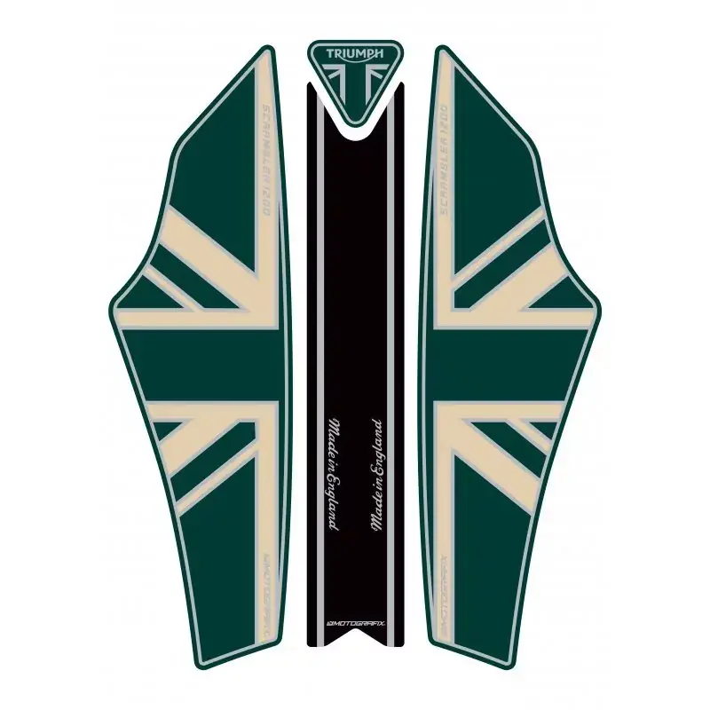 Motografix 3D Gel Tank Pad TT046G passend für Triumph Scrambler 1200 Billig