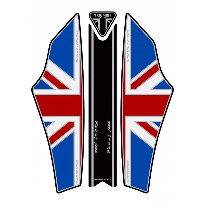Rabatt Motografix 3D Gel Tank Pad Protector passend für Triumph Scrambler 1200