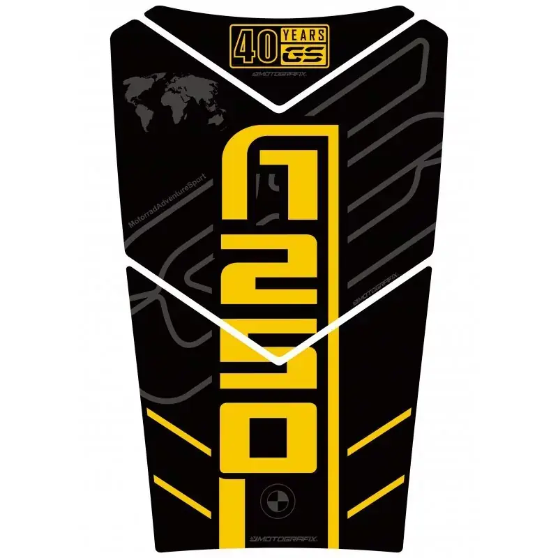 Motografix 3D Gel Tank Pad Protector passend für BMW R 1250 GS Adventure 40th Zertifiziert