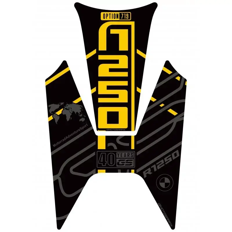 Meistverkauft Motografix 3D Gel Tank Pad Protector passend für BMW R 1250 GS 40th TB052KO