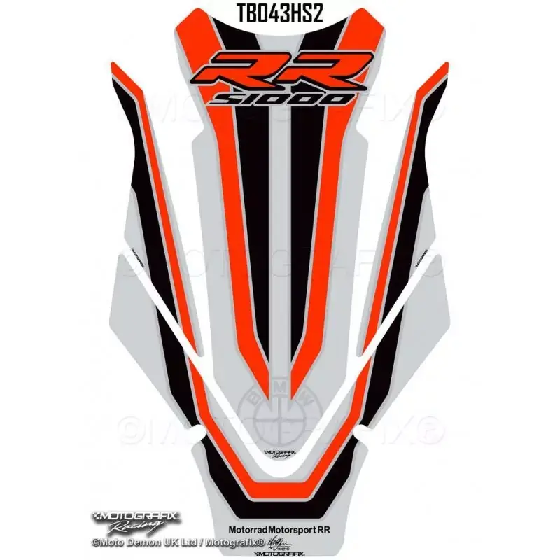 Motografix 3D Gel Tank Pad Protector passend für BMW S 1000 RR 2019 Markenprodukt