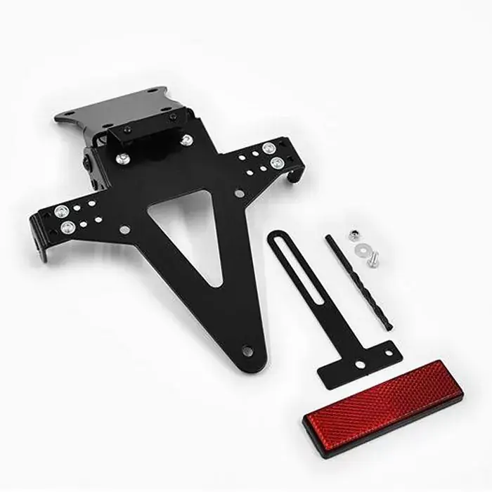 Kennzeichenhalter-Set passend für Kawasaki ZX-6R/RR 636 (05-06) verstellbar inklusive Reflektor Expressversand