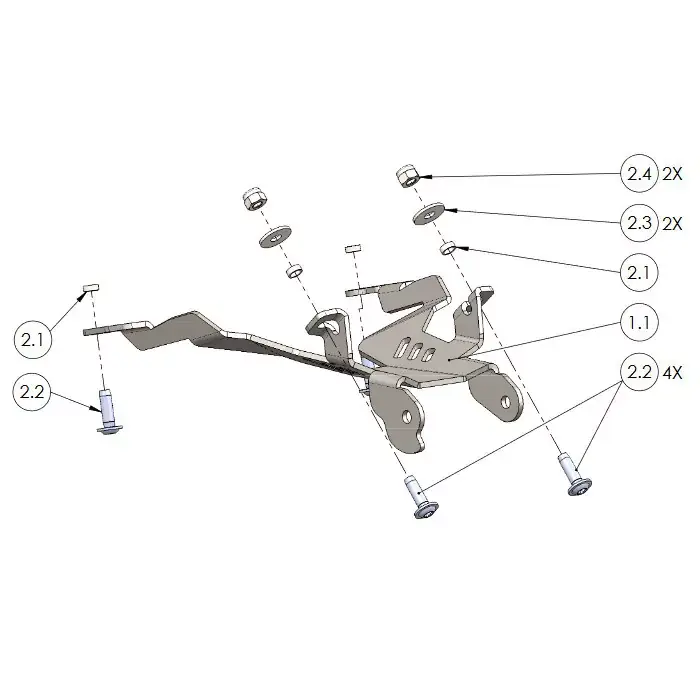 Preiswert Kennzeichenhalter-Set passend für HONDA CB1000R 18-20 verstellbar inklusive Reflektor