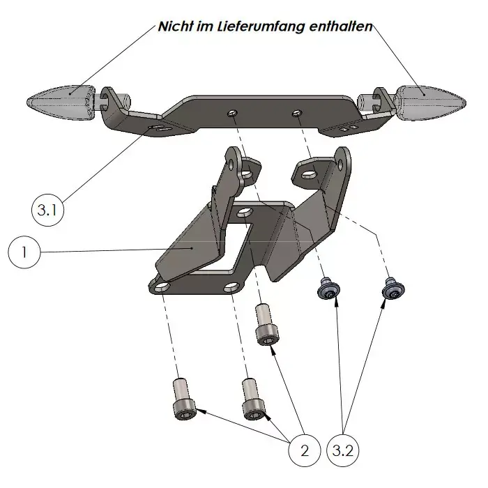 Kostenloser Rückversand Kennzeichenhalter passend für Ducati Hypermotard 950 (19-20) verstellbar schwarz inkl. Reflektorhalter