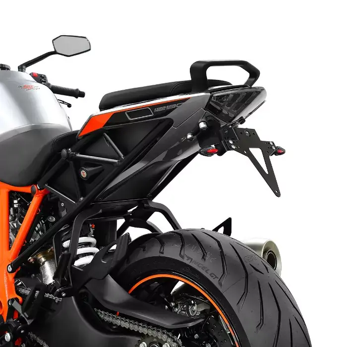 Kennzeichenhalter passend für KTM 1290 Super Duke GT 16-19 verstellbar schwarz inkl. Reflektorhalter Solange Der Vorrat Reicht